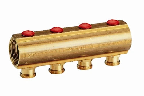 Giacomini R553S collecteur + robinet réglage intégré 4/4 X18 /3