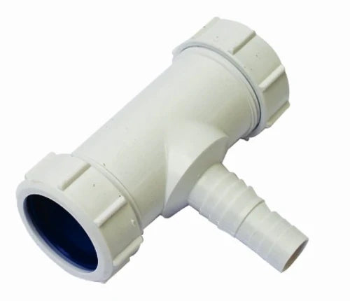 Walraven McAlpine té avec raccordement machine à laver 40 x WMA x 40 mm - blanc