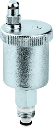 Caleffi 502 Minical purgeur automatique 3/8 M - chromé - avec clapet d'isolement - capuchon hygroscopique