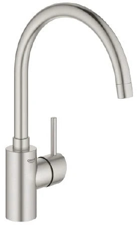 Grohe Concetto New mitigeur évier bec haut pivotable supersteel