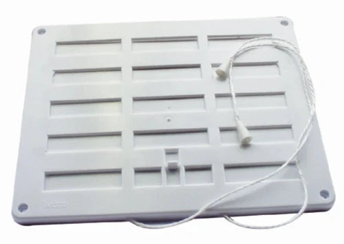 Nicoll Vent grille de ventilation fermable avec corde 200 x 200 mm - blanc