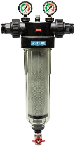 Cintropur NW340 filtre à eau 5/4 x 5/4 - 25 microns - débit 10000 l/h - avec manomètres