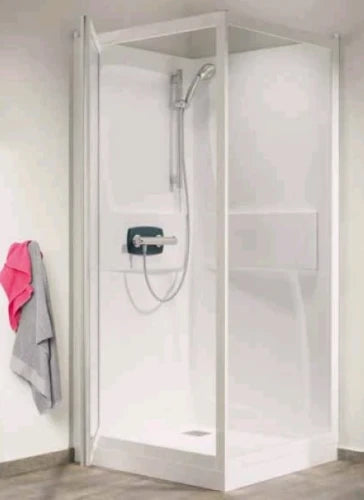 Kinedo Kineprime cabine de douche 900 x 900 x 1990 mm - transparent porte pivotante - thermostat