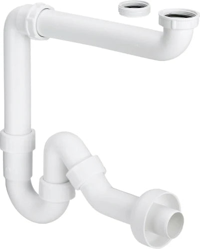 Viega PP siphon tubulaire simple 5/4 x 40 mm - blanc synthétique
