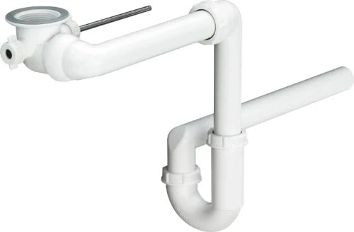 Viega PP siphon tubulaire simple gain de place excentrique 5/4 x 40 mm - blanc synthétique