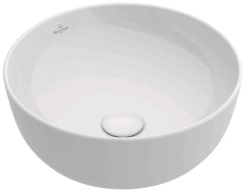 Villeroy & Boch Artis lavabo à poser rond 430 mm - blanc - sans trou de robinet - sans trop-plein