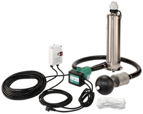 Wilo SUB TWI 5-SE-304EM-PNP/3 pompe vide-cave immergée pour citerne + HiControl1 EK + aspiration flottante avec filtre