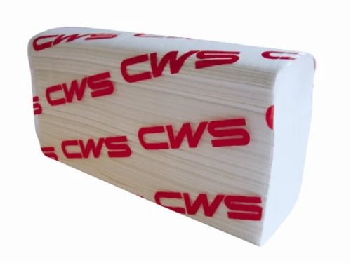 CWS Paradise serviettes en papier (1ds = 25 paquets) 23,5x24cm 2-couches eco-blanc