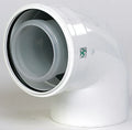 Ubbink Rolux concentrique PP/acier coude 87° 100/150 mm