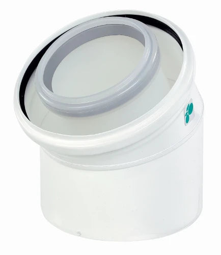 Ubbink Rolux coude 80/125 - 30° MET/PP