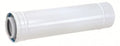 Ubbink Rolux concentrique PP/Aluminium blanc rallonge (longueur 500 mm) 80/125 mm
