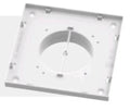 Renson système C+ Evo III base pour grille 80 mm - 134 x 134 mm - blanc