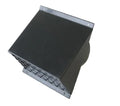 Renson grille murlae 150mm ral 7021 noirgris 230 - 267 ! avec profilé à goutes