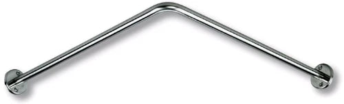 BARRE DE DOUCHE 90 - 90 o CM 20MM inox angulaire avec rosaces et fixations invisibles