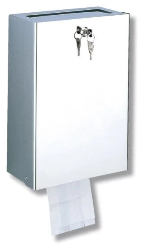 POUBELLE HYGIèNE DELABIE 9L 250 - 123 o 350 ! inox combi poubelle+distributeur sacs hygiëniques