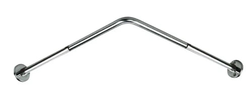 BARRE DE DOUCHE ANGULAIRE 70-90 - 20MM X 16MM inox inox 304 . porte rideaux d'angle réglable