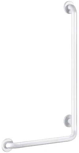 POIGNEE DELABIE 450MM - 750MM ! 32 blanc modèle équerre 90° Nylon - Incl. Fixation de RVS