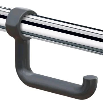 Delabie porte rouleau 152 - 107 ! 20 mm ral 7016 gris anthracite nylon pour poignée