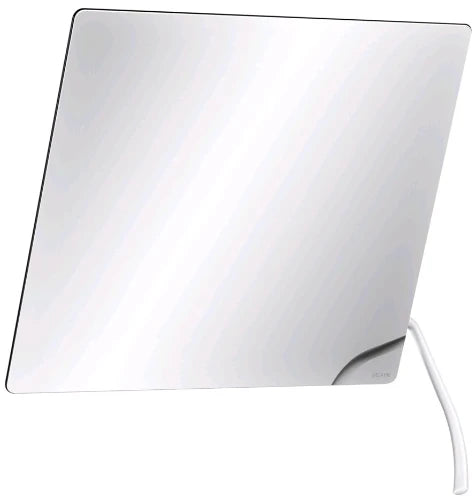 MIROIR KANTEL DELABIE 600 - 500 o blanc avec longue poignée ergonomique en nylon brillant