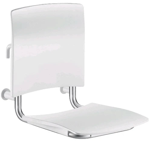SIEGE MONTEE DOUCHE 420 - 590 o 510 ! CM 32 MM satiné rvs amovible à suspendre, grand confort