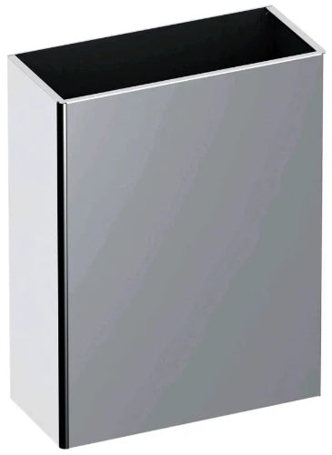 DELABIE afvalbak zonder deksel 25 liter gesatineerd 155x355x460 mm mat rvs