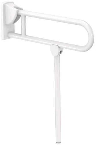 DELABIE opklapbare greep met voet nylon 650mm wit