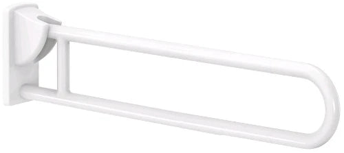 POIGNEE D'APPUI RELEVABLE DELABIE 850 - 180 ! 32 blanc nylon . Incl.fixation visible a RVS