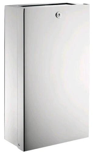 DELABIE afvalbak met klep 16 liter gepolijst 130x275x450 mm gepolijst