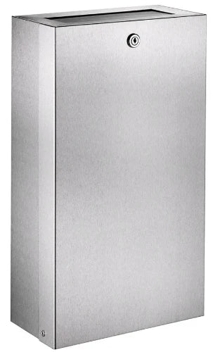 POUBELLE 16 275 - 130 o 475 ! inox 304 à clé inox satiné - fixation pour sacs - épaisseur 1mm