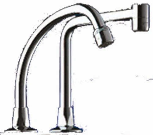 DELABIE wastafeluitloopbek beweegb 1/2"M - L20xH25 chroom