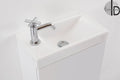 Detremmerie No Limit 20 lavabo 1 400 x 230 mm - 1 cuvette - blanc - céramique - avec trou de robinet - sans trop-plein