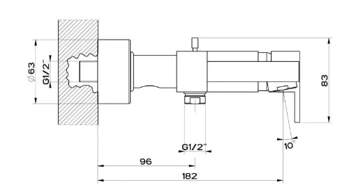 Fixaflex Sifoflex flexible d'évacuation32 x 5/4 F - extensible 300-700 mm