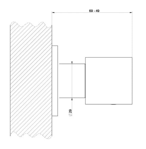 Grohe Relaxa Plus coude mural de raccordement 1/2 - chromé