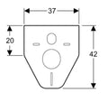 Geberit isolation acoustique pour wc-suspendu 6 mm (inclusif manchon)