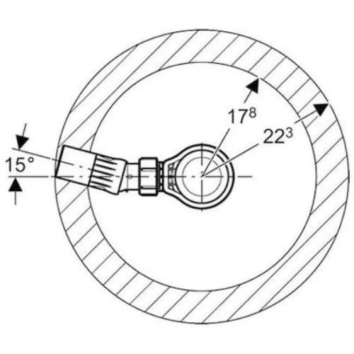 Geberit Uniflex siphon de douche 52 mm - chromé - incl set de finition