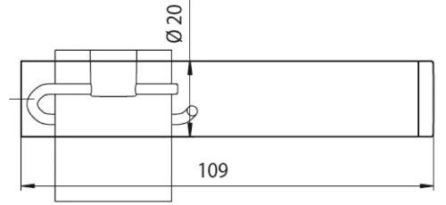 Emco Rondo 2 porte-rouleau sans couvercle  - chromé