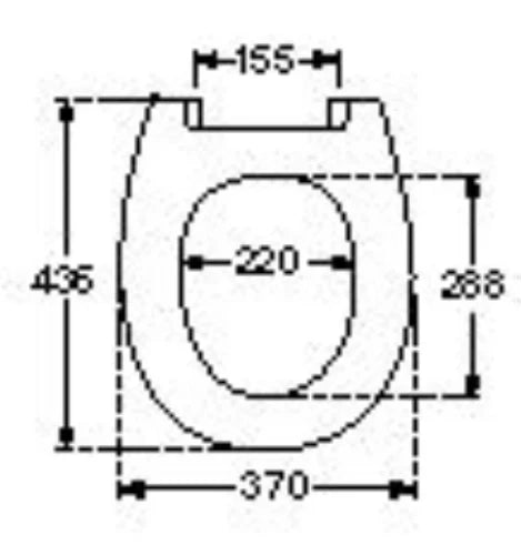 Pressalit Calmo abattant - blanc - softclose - charnière BZ5 inox