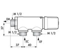 Delabie Premix 1/2 thermostat compact débit 19l/min - 3 bar - ingebouwde clapet anti-retourpen