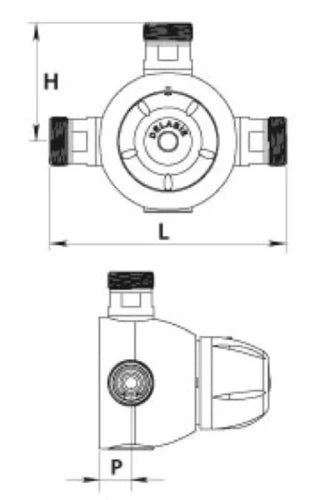 Delabie Premix 4/4 thermostat débit 90l/min