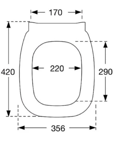 Pressalit Code abattant - blanc