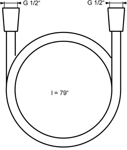 FLEXIBLE HANSA 125CM ! chromé silverjet pour douchette