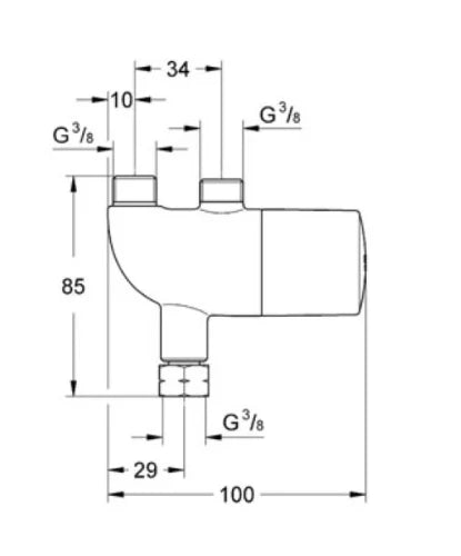 Grohe Grohtherm Micro thermostat chromé