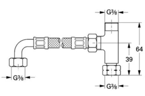 Grohe Micro raccord - chromé
