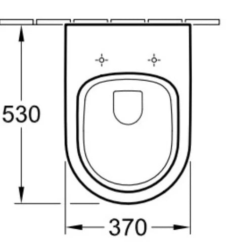 Villeroy & Boch Architectura toilette suspendue PACK (toilette suspendue + siège avec softclose) - blanc - B370xD530 mm