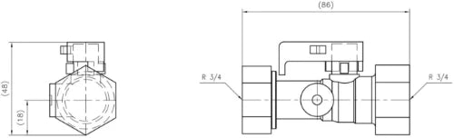 Reflex clapet SU R 3/4 x 3/4