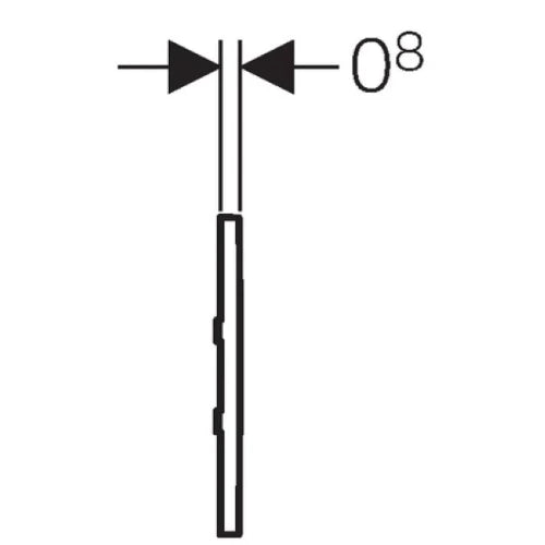 Geberit Type 30 commande urinoir électronique - blanc - sur secteur 230V