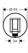 PORTE DOUCHETTE HANSGROHE PORTER S chromé fixfit incl courbe de raccordement murale