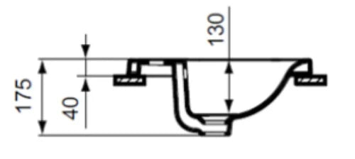 Ideal Standard Connect lavabo encastré 500 x 390 mm - blanc - avec trou de robinet - avec trop-plein
