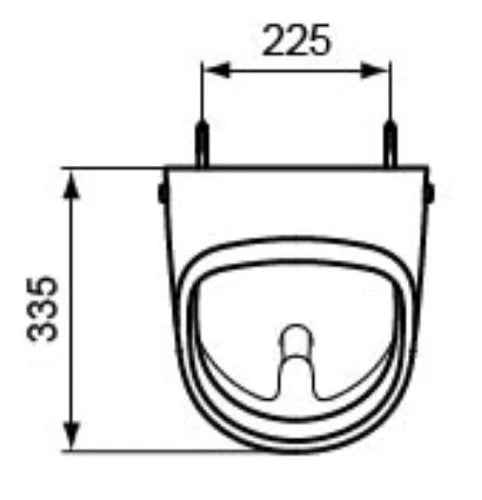Ideal Standard Connect Urinoir avec raccordement arrière Blanc brillant