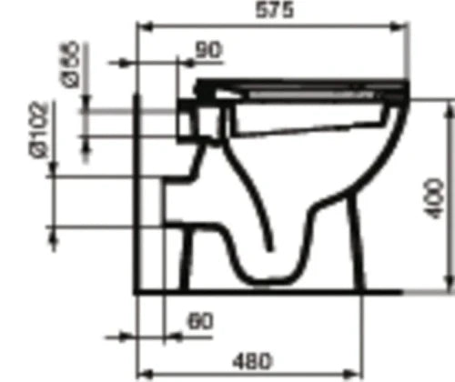 Ideal Standard Between siège des toilettes - blanc